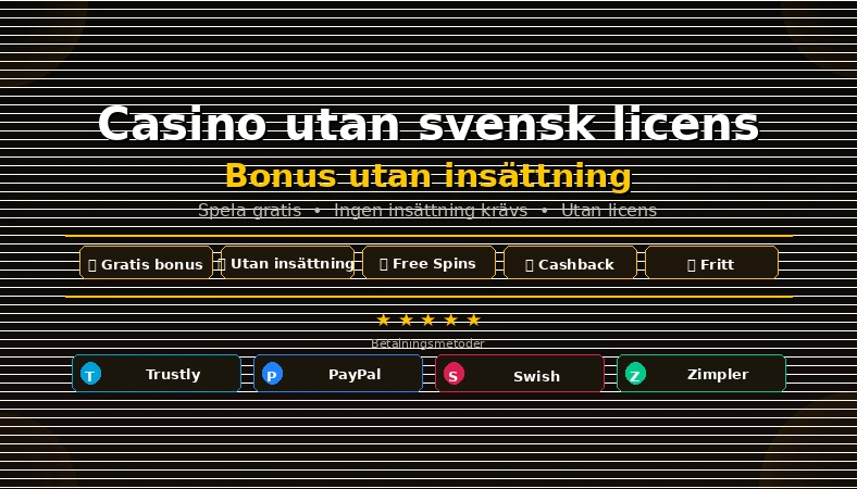 casino bonus utan insattning